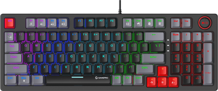 Клавиатура GamePro MK120 Blue Switches USB Black (MK120B)  Фото №0