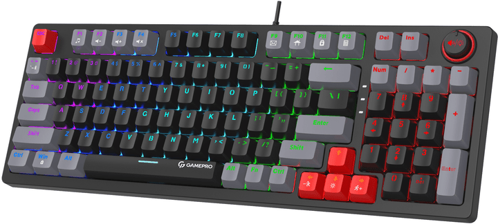Клавиатура GamePro MK120 Blue Switches USB Black (MK120B)  Фото №2