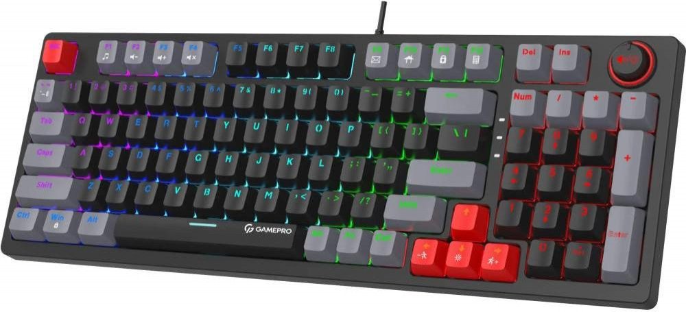 Клавиатура GamePro MK120 Blue Switches USB Black (MK120B)  Фото №3