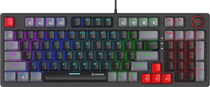 Клавіатура GamePro MK120 Blue Switches USB Black (MK120B)  Фото №0
