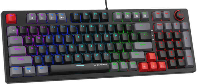 Клавіатура GamePro MK120 Blue Switches USB Black (MK120B)  Фото №1