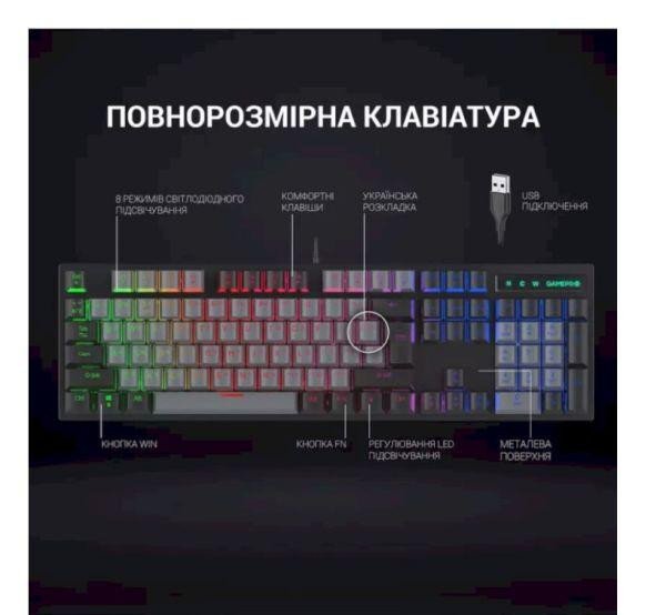 Клавиатура GamePro MK105B  Фото №6