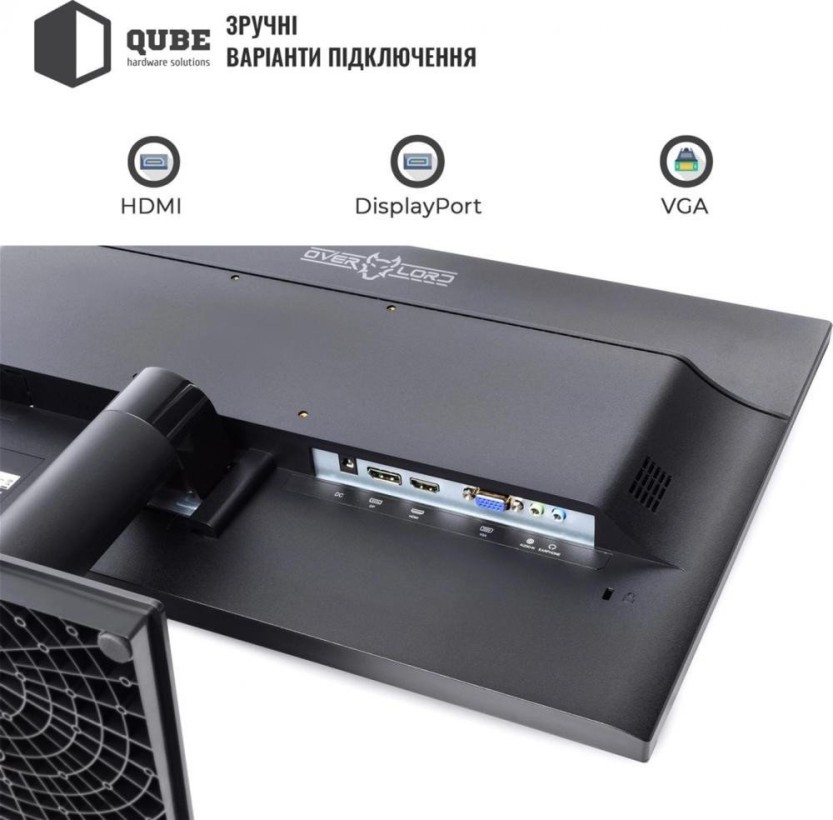 Монітор QUBE B24F100PLUS-IPS  Фото №3