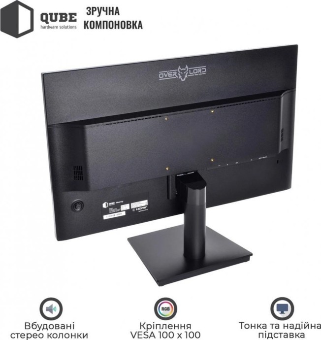 Монітор QUBE B24F100PLUS-IPS  Фото №2