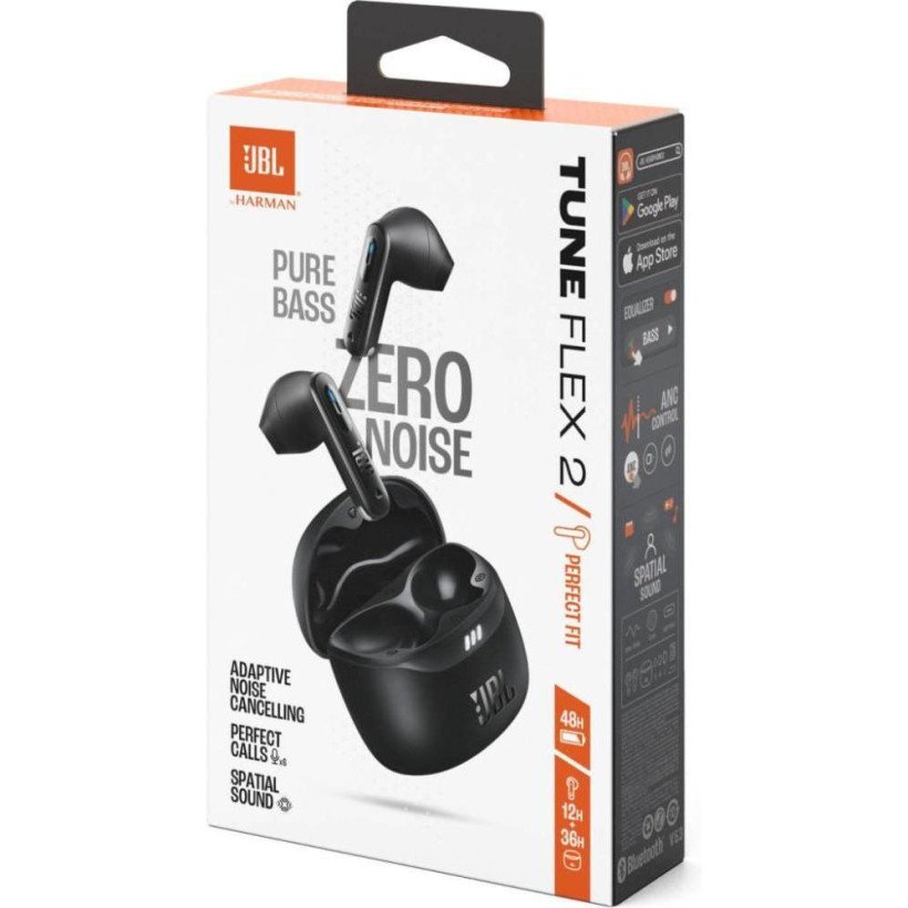 Навушники TWS JBL Tune Flex 2 Black (JBLTFLEX2BLK)  Фото №1