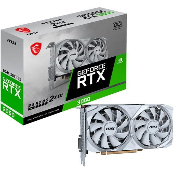 Відеокарта MSI GeForce RTX 3050 VENTUS 2X XS WHITE 8G OC