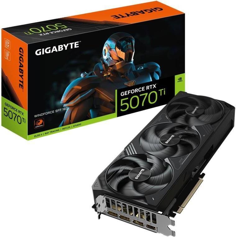 Відеокарта GIGABYTE GeForce RTX 5070 Ti WINDFORCE SFF 16G (GV-N507TWF3-16GD)