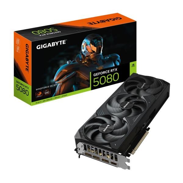 Відеокарта GIGABYTE GeForce RTX 5080 WINDFORCE OC SFF 16G (GV-N5080WF3OC-16GD)  Фото №8