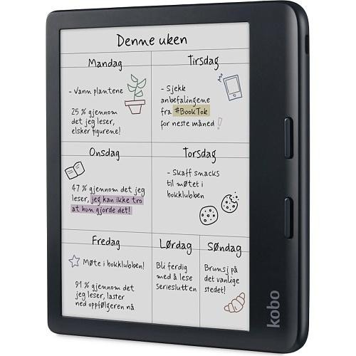 Электронная книга с подсветкой Kobo Libra Colour Black (N428-KU-BK-K-CK)  Фото №1