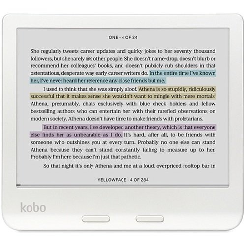 Электронная книга с подсветкой Kobo Libra Colour White (N428-KU-WH-K-CK)  Фото №4