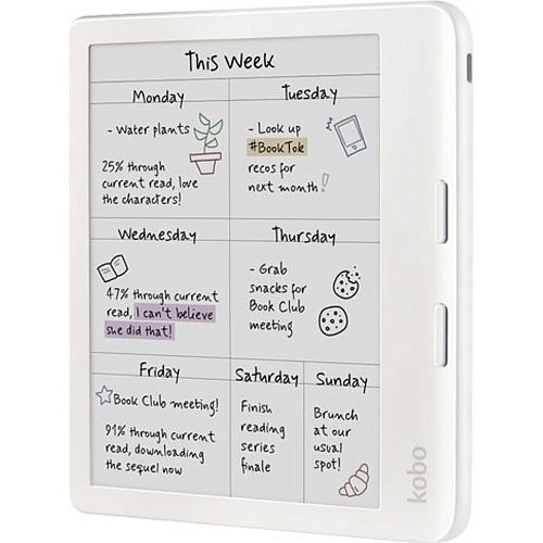 Электронная книга с подсветкой Kobo Libra Colour White (N428-KU-WH-K-CK)  Фото №3