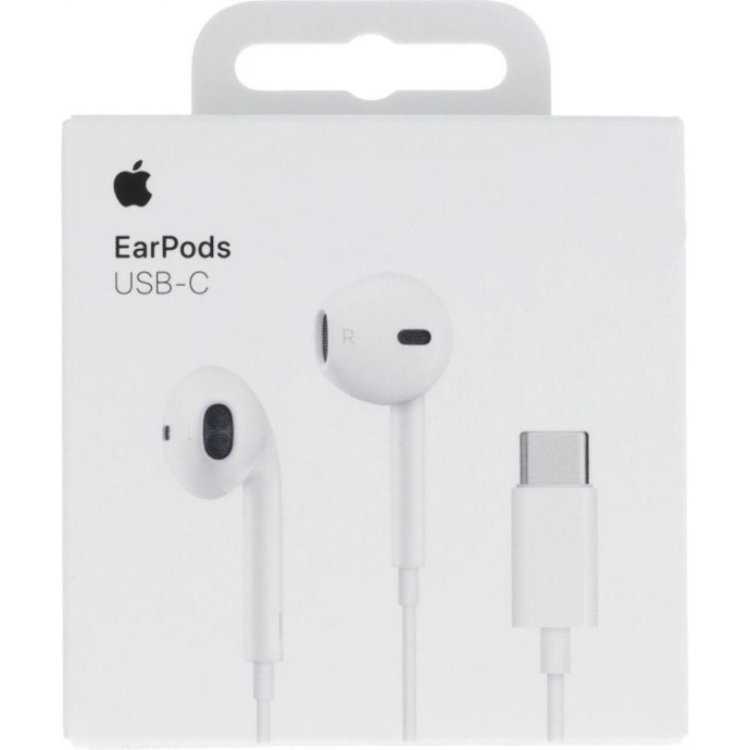 Навушники з мікрофоном Apple EarPods with USB-C White (MYQY3)  Фото №12