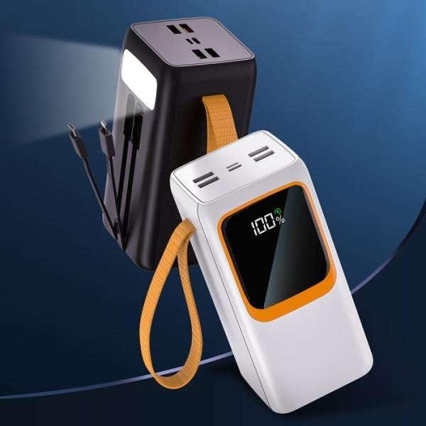 Зовнішній акумулятор (павербанк) ASPOR A350 50000mAh Black  Фото №3