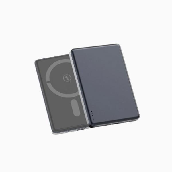 Внешний аккумулятор (Power Bank) ASPOR A381 Magnetic Wireless 5000mAh Blue  Фото №1