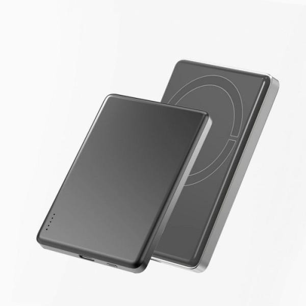 Внешний аккумулятор (Power Bank) ASPOR A381 Magnetic Wireless 5000mAh Gray (Type-C/20W)  Фото №4