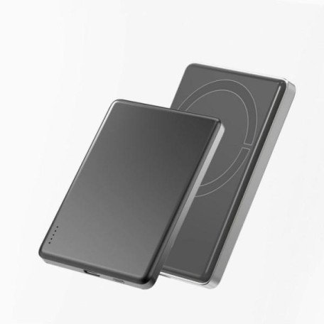 Внешний аккумулятор (Power Bank) ASPOR A381 Magnetic Wireless 5000mAh Gray (Type-C/20W)  Фото №4