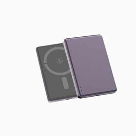 Внешний аккумулятор (Power Bank) ASPOR A381 Magnetic Wireless 5000mAh Purple  Фото №4