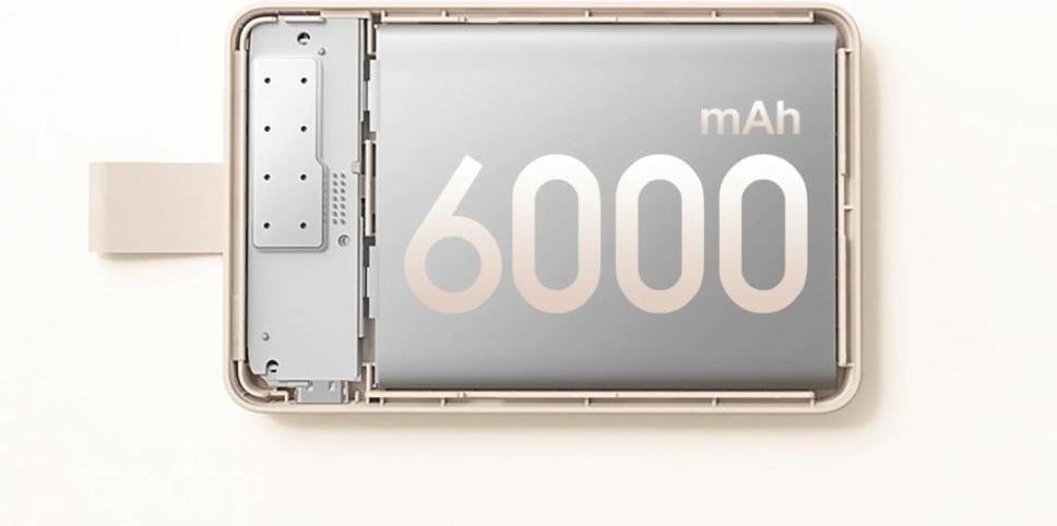 Зовнішній акумулятор (павербанк) Xiaomi 6000mAh 15W Magnetic White (BHR9074GL)  Фото №6