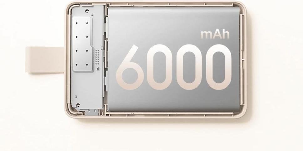 Зовнішній акумулятор (павербанк) Xiaomi 6000mAh 15W Magnetic White (BHR9074GL)  Фото №7