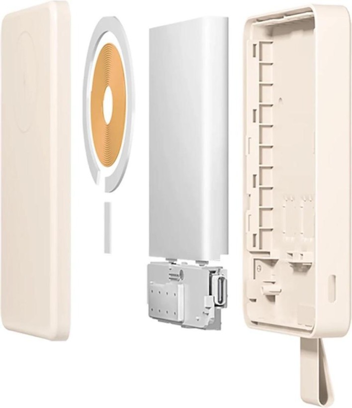 Зовнішній акумулятор (павербанк) Xiaomi 6000mAh 15W Magnetic White (BHR9074GL)  Фото №9