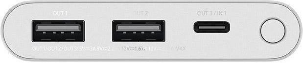 Внешний аккумулятор (павербанк) Xiaomi Mi Power Bank 3 10000mAh 22.5W Silver (BHR5078CN, 33845)  Фото №1