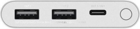 Внешний аккумулятор (павербанк) Xiaomi Mi Power Bank 3 10000mAh 22.5W Silver (BHR5078CN, 33845)  Фото №1