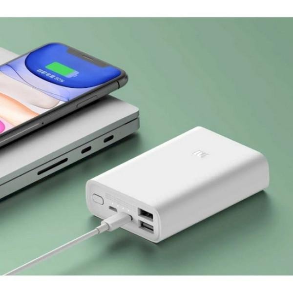 Зовнішній акумулятор (павербанк) Xiaomi Mi Power Bank 3 22.5W Ultra Compact 10000mAh White (BHR4268CN)  Фото №2