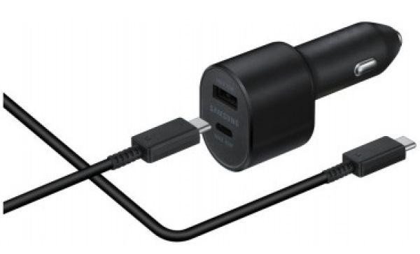 Автомобільний зарядний пристрій Samsung Super Fast Dual Charger Black (EP-L5300XBE)  Фото №1