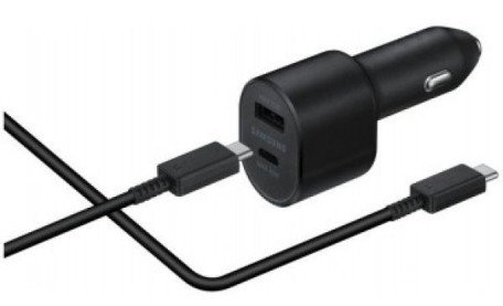 Автомобільний зарядний пристрій Samsung Super Fast Dual Charger Black (EP-L5300XBE)  Фото №1