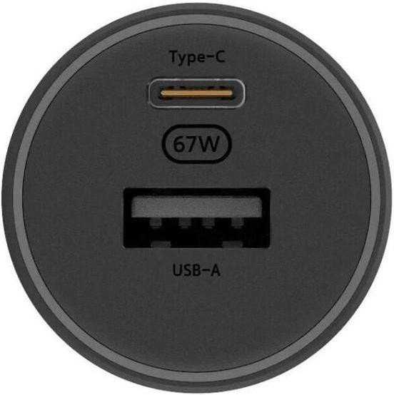 Автомобильное зарядное устройство для Xiaomi 67W Car Charger USB/Type-C (BHR6814GL)  Фото №1
