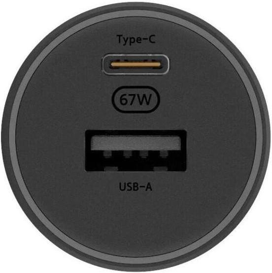 Автомобильное зарядное устройство для Xiaomi 67W Car Charger USB/Type-C (BHR6814GL)  Фото №1