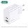 Мережевий зарядний пристрій Jokade JB045 (USB/USB-C/65W)- білий  Фото №0