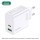 Мережевий зарядний пристрій Jokade JB045 (USB/USB-C/65W)- білий  Фото №1