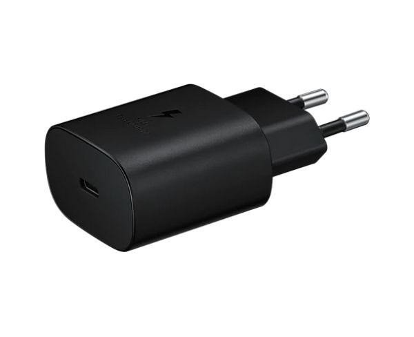 Мережевий зарядний пристрій Samsung 25W PD Power Adapter (w/o cable) Black (EP-TA800NBE)  Фото №0