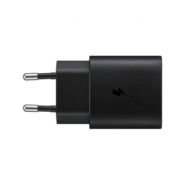 Сетевое зарядное устройство Samsung 25W PD Power Adapter (w/o cable) Black (EP-TA800NBE)  Фото №10