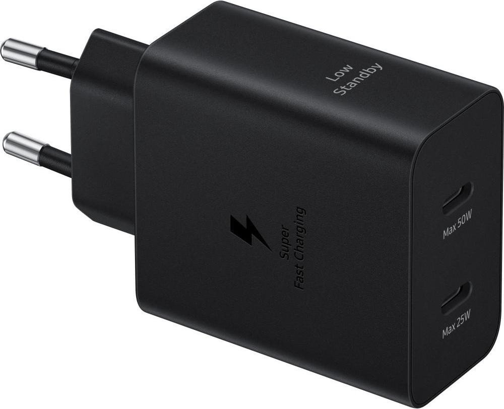 Сетевое зарядное устройство Samsung EP-T5020X 50W Black Type-C to Type-C cable (EP-T5020XBE)  Фото №1