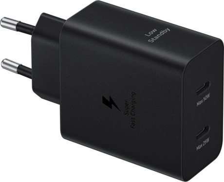 Сетевое зарядное устройство Samsung EP-T5020X 50W Black Type-C to Type-C cable (EP-T5020XBE)  Фото №1