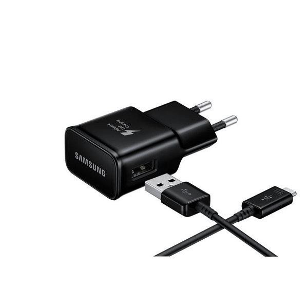 Мережевий зарядний пристрій Samsung EP-TA20EBEC + Type-C Cable Black