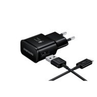 Мережевий зарядний пристрій Samsung EP-TA20EBEC + Type-C Cable Black 