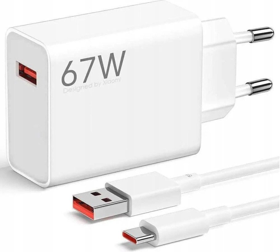 Сетевое зарядное устройство Xiaomi 67W HyperCharge Combo White Type-C cable (BHR9465EU)  Фото №0