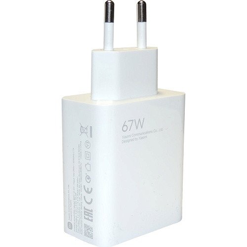 Сетевое зарядное устройство Xiaomi 67W HyperCharge Combo White Type-C cable (BHR9465EU)  Фото №6