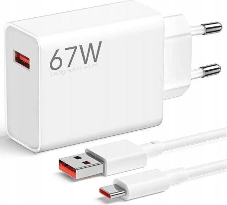 Сетевое зарядное устройство Xiaomi 67W HyperCharge Combo White Type-C cable (BHR9465EU)  Фото №0