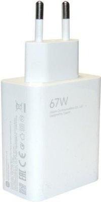 Мережевий зарядний пристрій Xiaomi 67W HyperCharge White (BHR07SKEU)  Фото №0