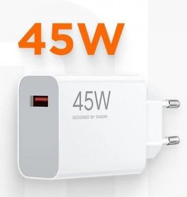 Мережевий зарядний пристрій Xiaomi Turbo Charging 45W White (BHR07SLEU)  Фото №1