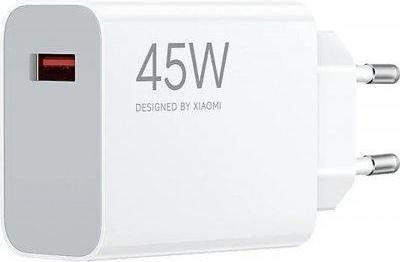 Мережевий зарядний пристрій Xiaomi Turbo Charging 45W White (BHR07SLEU)  Фото №0