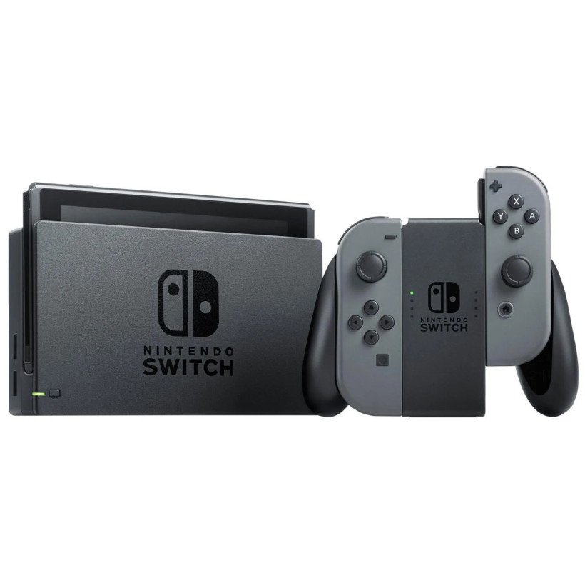 Портативная игровая приставка Nintendo Switch with Gray Joy Con  Фото №0