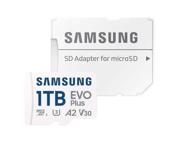 Карта пам&#039;яті Samsung 1 TB microSDXC Class 10 UHS-I U3 V30 A2 EVO Plus + SD Adapter (MB-MC1T0SA)