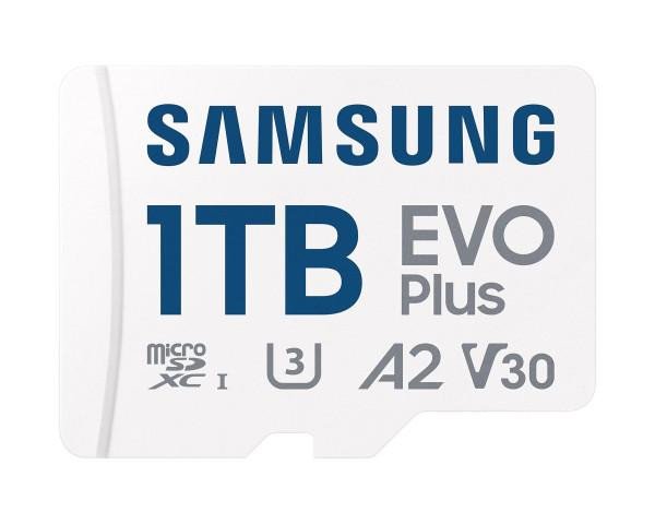 Карта пам&#039;яті Samsung 1 TB microSDXC Class 10 UHS-I U3 V30 A2 EVO Plus + SD Adapter (MB-MC1T0SA)  Фото №0