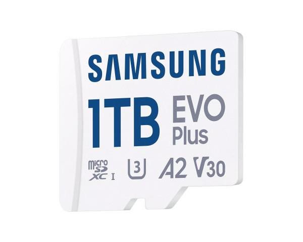 Карта пам&#039;яті Samsung 1 TB microSDXC Class 10 UHS-I U3 V30 A2 EVO Plus + SD Adapter (MB-MC1T0SA)  Фото №1