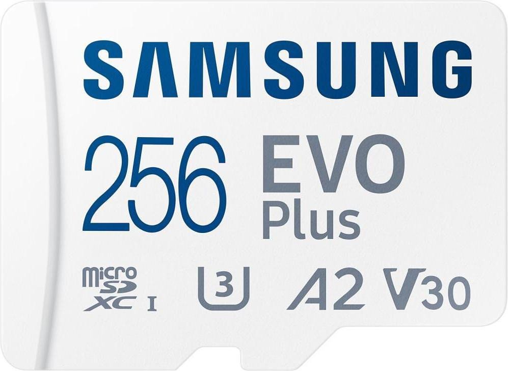 Карта пам&#039;яті Samsung 256 GB microSDXC Class 10 UHS-I U3 EVO Plus + SD Adapter (MB-MC256SA)  Фото №0